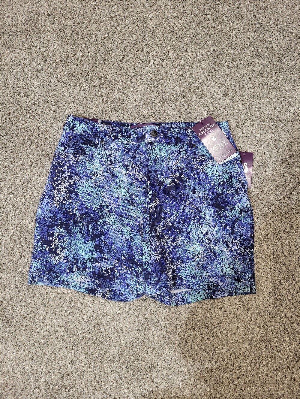 Gloria Vanderbilt Womens Size 6 Petite Amanda Jean Shorts Classic Rise Pockets